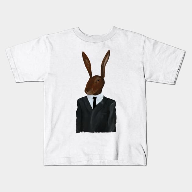 Rabbit Kids T-Shirt by Famous When Dead